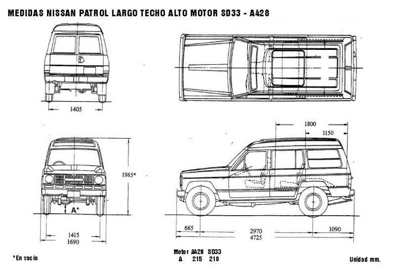 Nissan Patrol Techo Alto Medidas Revista 4x4